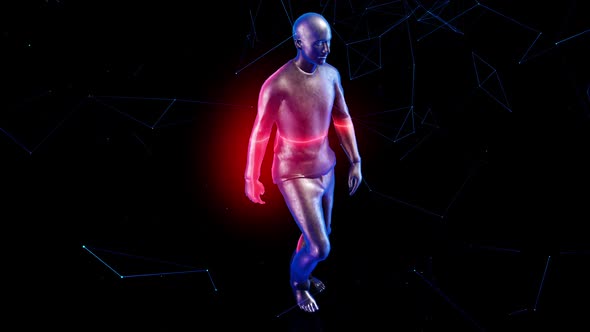 3D Scanning Of Walking Human Body alt