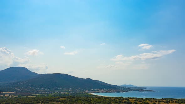 Sea Coast With Clouds