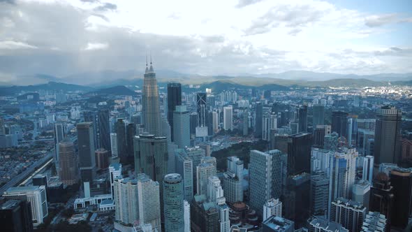 Panorama of Downtown District of Kuala Lumpur City