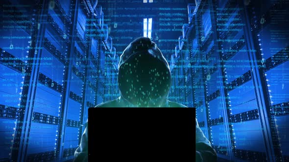 Hacker Attacks Computer Internet Server Room