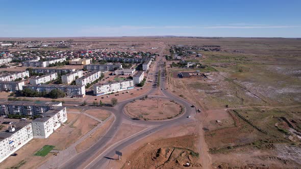 The Small Town of Balkhash is a View From a Drone