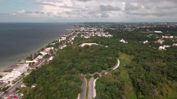 Landing in Campeche in fron of the pirate Fuerte