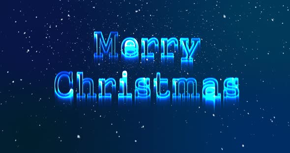 Illustration of christmas greeting with merry christmas message 4k