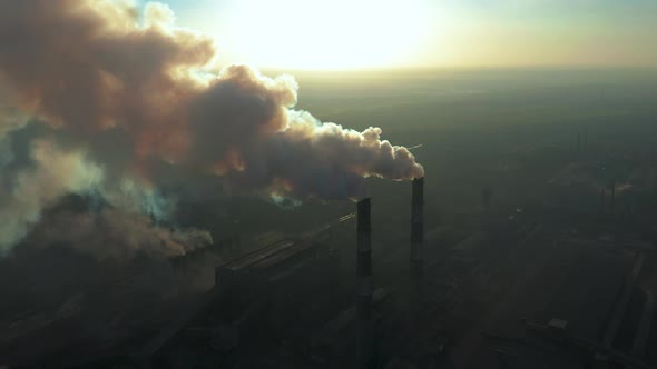 Smoking Factory Chimneys