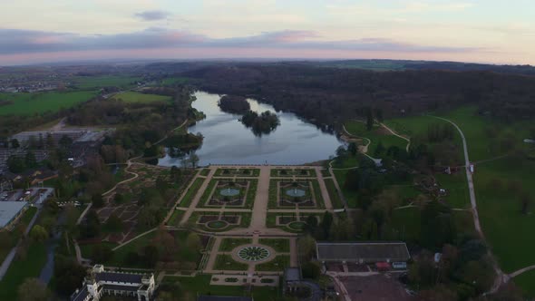 The stunning Trentham Gardens Estate in Stoke on Trent, a popular attraction for families and outdoo