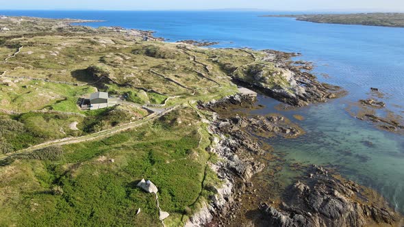 Calm Waters Of North Atlantic Ocean By The Rocky Coast On A Sunny Day In Connemara, Ireland.  - aeri