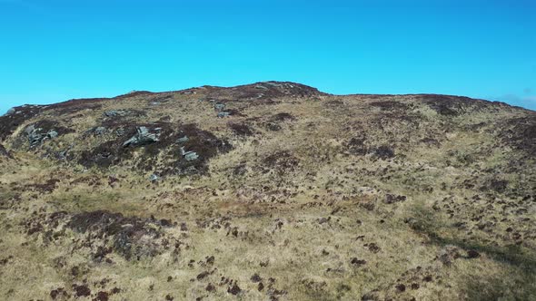 Flying Above Peatbog By Portnoo in County Donegal  Ireland