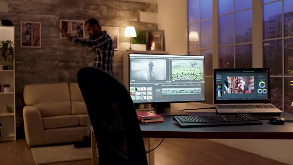 Computer Monitor with Software for Movie Post Production