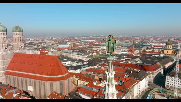 Beautiful Munich Panoramic Architecture in Bavaria Germany