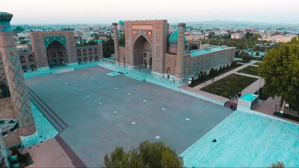 Registan square in Samarkand. Uzbekistan.