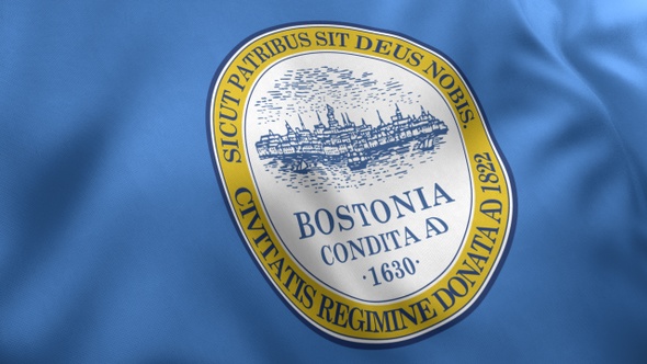 Boston City Flag, Massachusetts