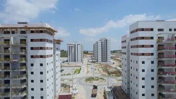 Passing Through Buildings At Neve Sharon Neighborhood, Netivot, Israel