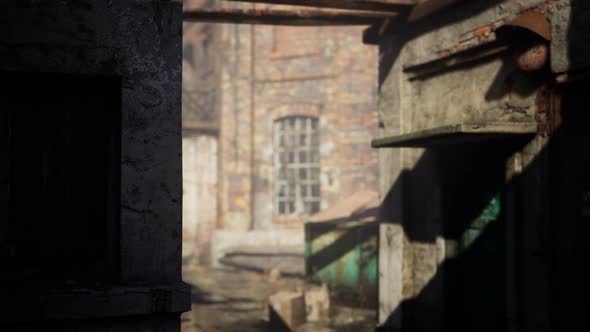 Abandoned Factory Empty Because of the Coronavirus Covid19 Epidemic alt