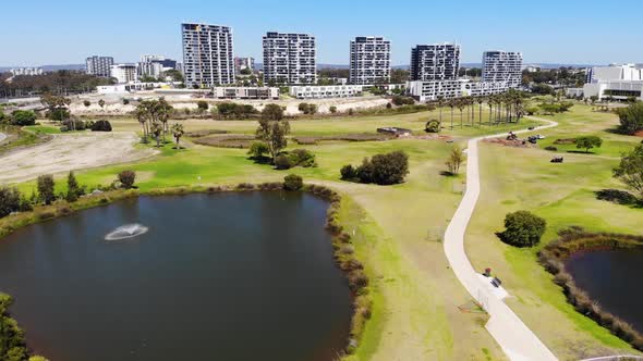 Aerial View of a Golf Course