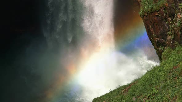 Rainbow Colors at Waterfall