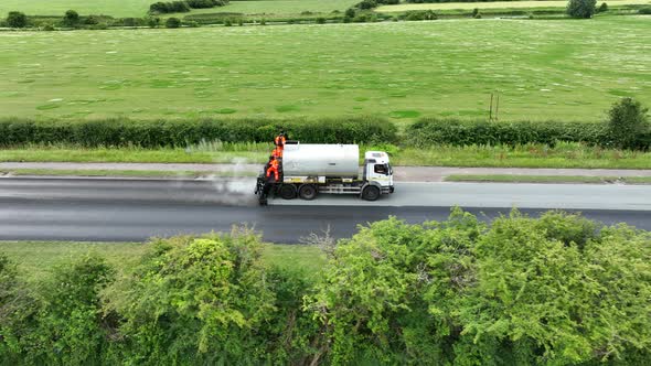 Road Resurfacing using Micro Asphalt Surface Dressing