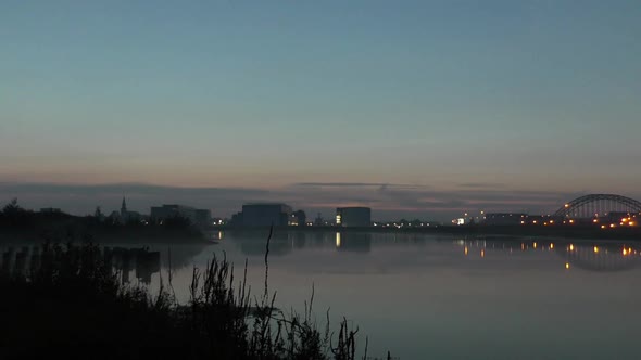 timelapse of a sunrise at a dutch lake