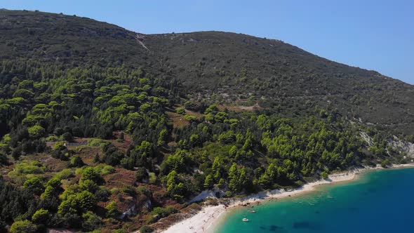  Aerial View of Sea Coastline in Tropical Island.