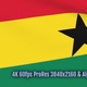 Ghana waving flag transition 4k and 1080 HD footage with alpha channel - VideoHive Item for Sale