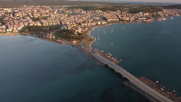 Balikesir Ayvalik and Cunda Island Aerial View