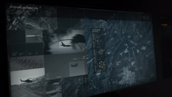 Modern Satellite Network For Target Tracking Analyzing Coordinates Of Army Base alt
