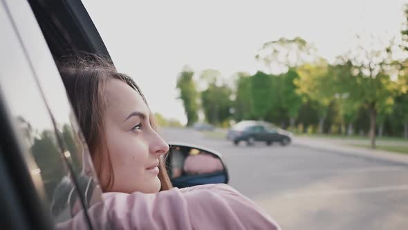 Romantic Couple in the Car