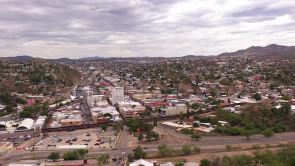 International border USA Mexico divides the city of Nogales in Arizona and Sonora.