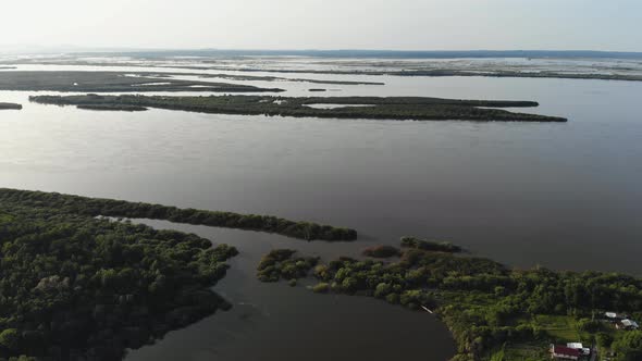 Nature on the Amur River in Russia