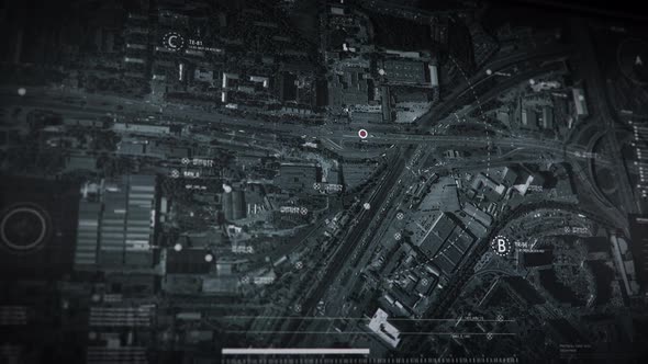 Modern navigation software finding the criminals location using the drone camera alt