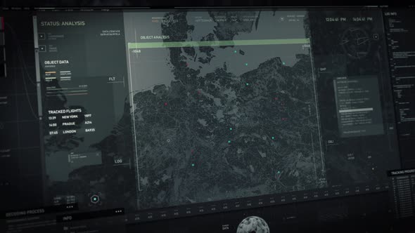 International Airplane Tracking Surveillance Mission In Modern Scanning Software alt