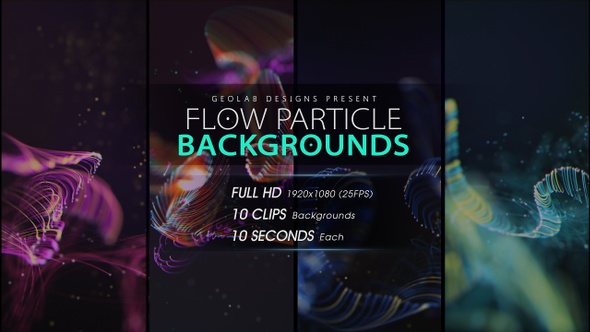 Flow Particles Backgrounds