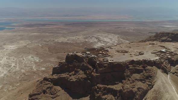 Aerial of Masada