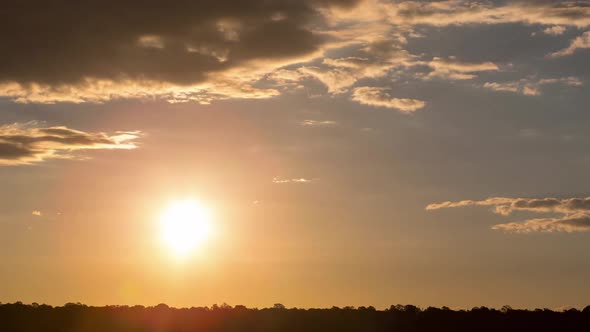 Cloudy Sunrise Time Lapse