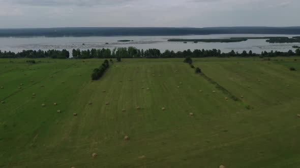 Haystack aerial view