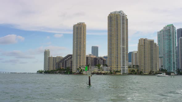 Brickell Key's towers and buildings