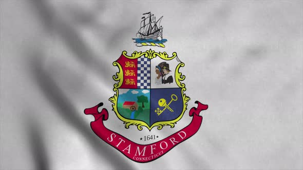 Stamford Flag City of Connecticut State United States of America