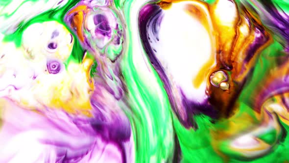 Abstract Colorful Ink Explotion