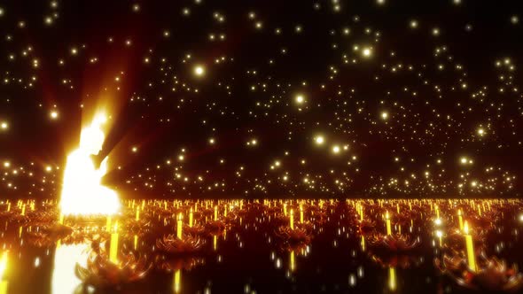 Festival Of Lights For Visakha Bucha 01 4K