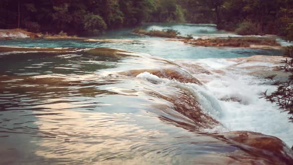 View of magnificent waterfall