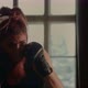Athletic Fit Female Boxer Exercising Punches with Boxing Bag in Gym During Kickboxing - VideoHive Item for Sale