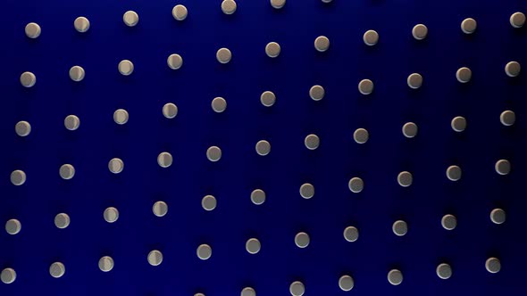 Dark blue background with white round dots