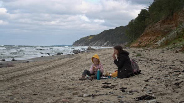 Picnic On A Wild Beach