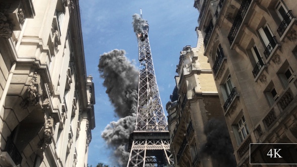Paris Eiffel Tower Under Attack