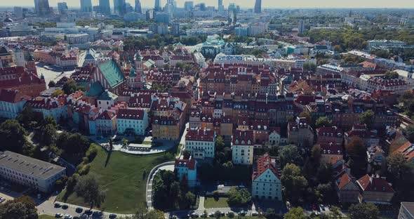 Aerial View Of Warsaw