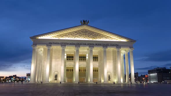 State Opera and Ballet Theatre Timelapse Hyperlapse