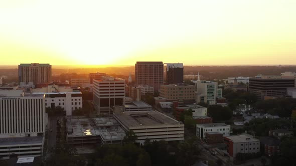 Sunset Aerial Video Downtown Tallahassee Fl Usa