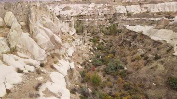 Cappadocia Landscape Aerial View, Turkey, Goreme National Park