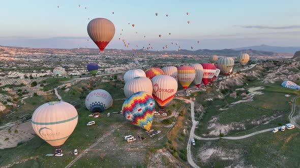 The Cappadocia region of Turkey is the most popular location in the world for hot air ballooning.