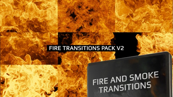 Fire Transitions Pack - 1920x1080, 30fps, Alpha Channel