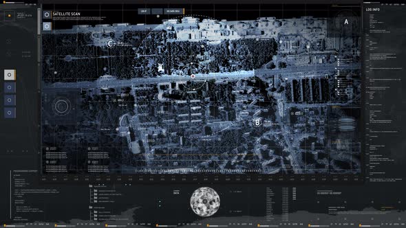Futuristic Ai Search System Scans Satellite Network Data During Spy Operation alt